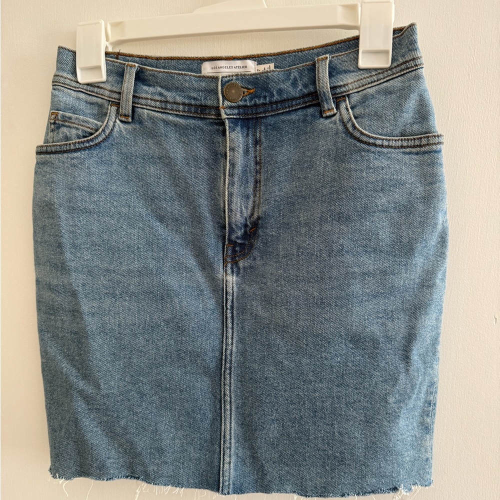 & Other Stories Medium Wash Denim Pencil Skirt